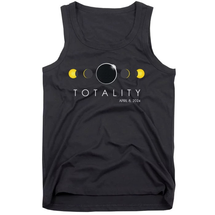 funny Total Solar Eclipse April 8 2024 Phases Tank Top