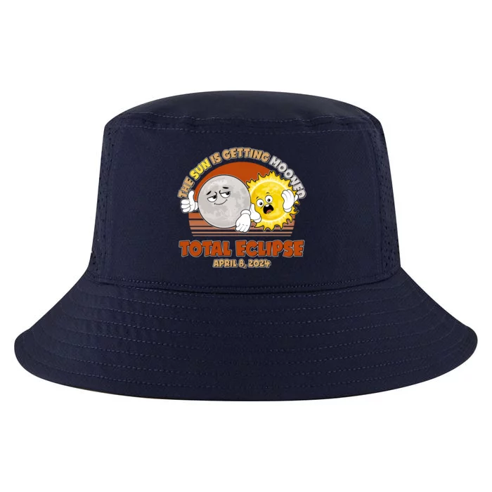 Funny Total Solar Eclipse The Sun Is Getting Mooned April 8 2024 Cool Comfort Performance Bucket Hat