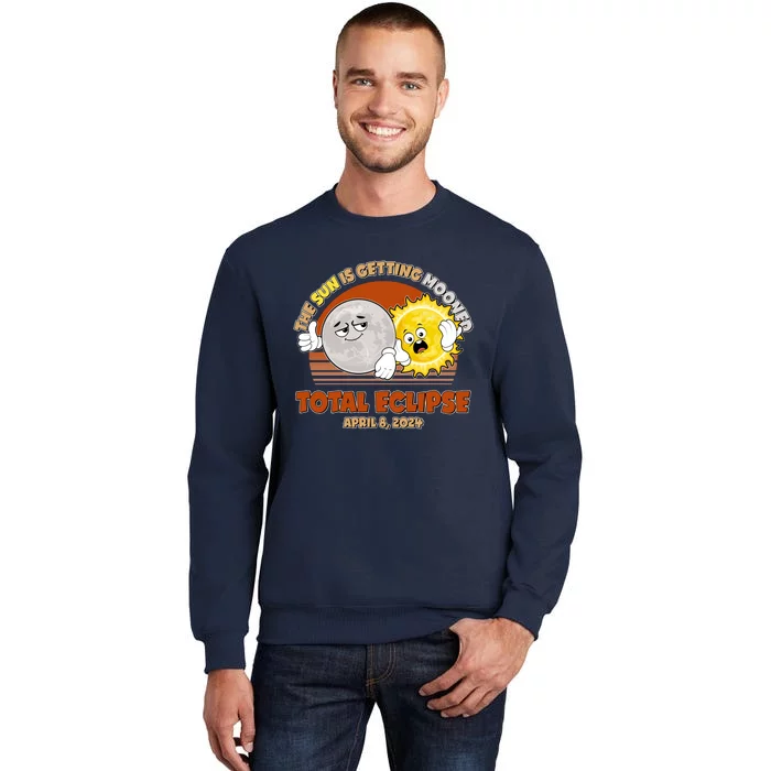 Funny Total Solar Eclipse The Sun Is Getting Mooned April 8 2024 Sweatshirt