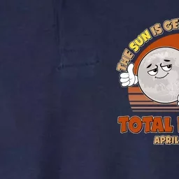 Funny Total Solar Eclipse The Sun Is Getting Mooned April 8 2024 Softstyle Adult Sport Polo