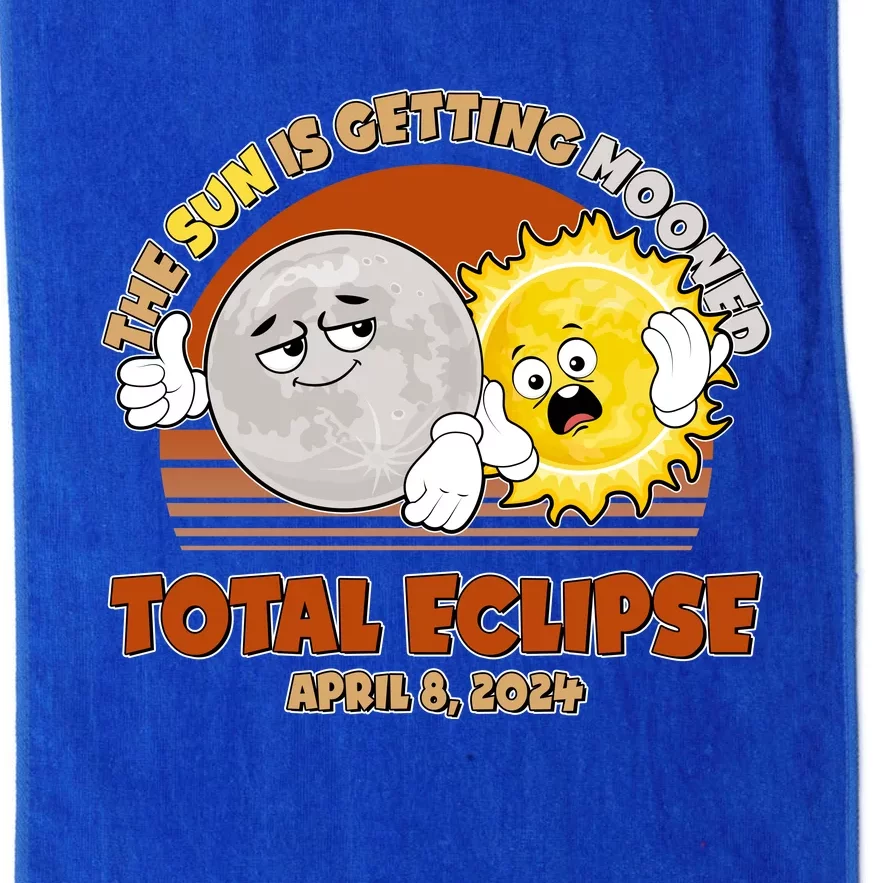 Funny Total Solar Eclipse The Sun Is Getting Mooned April 8 2024 Platinum Collection Golf Towel