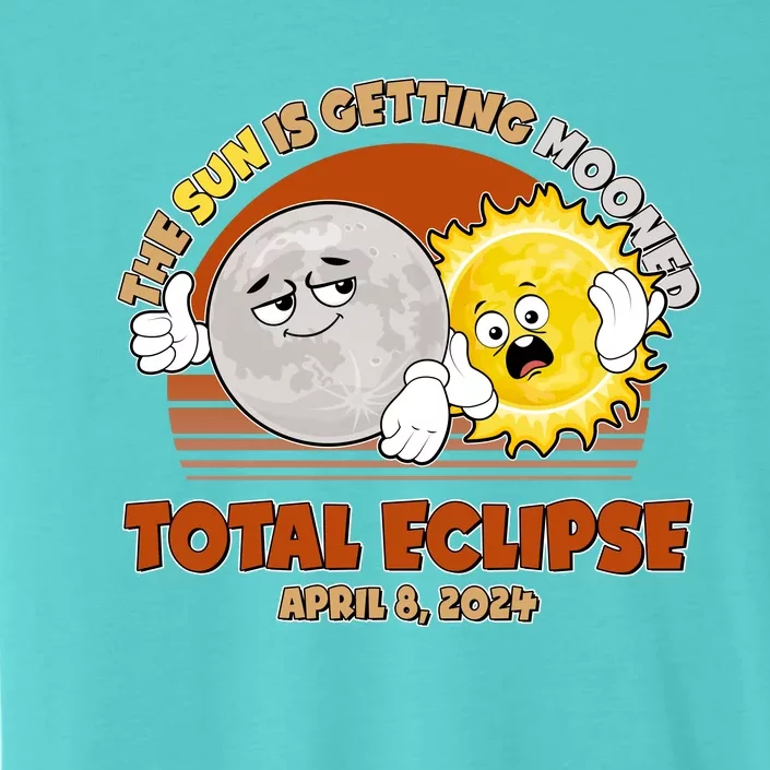 Funny Total Solar Eclipse The Sun Is Getting Mooned April 8 2024 ChromaSoft Performance T-Shirt