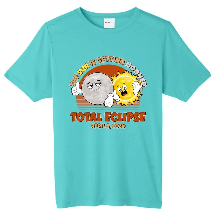 Funny Total Solar Eclipse The Sun Is Getting Mooned April 8 2024 ChromaSoft Performance T-Shirt