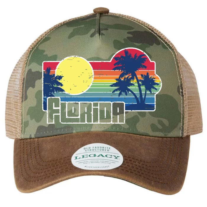 Florida The Sunshine State Florida Vacation Legacy Tie Dye Trucker Hat