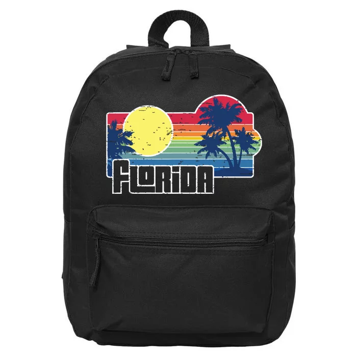 Florida The Sunshine State Florida Vacation 16 in Basic Backpack