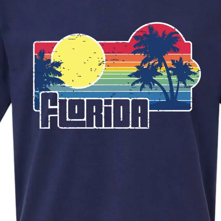 Florida The Sunshine State Florida Vacation Sueded Cloud Jersey T-Shirt