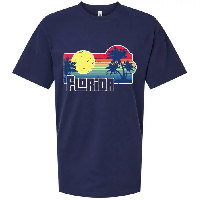 Florida The Sunshine State Florida Vacation Sueded Cloud Jersey T-Shirt