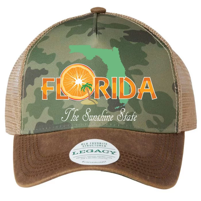 Florida The Sunshine State Fl Souvenir Legacy Tie Dye Trucker Hat