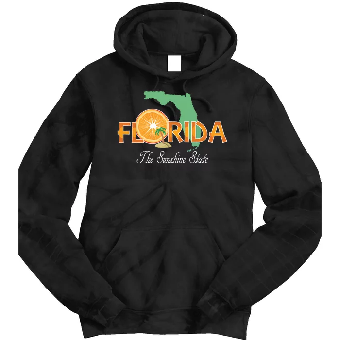 Florida The Sunshine State Fl Souvenir Tie Dye Hoodie