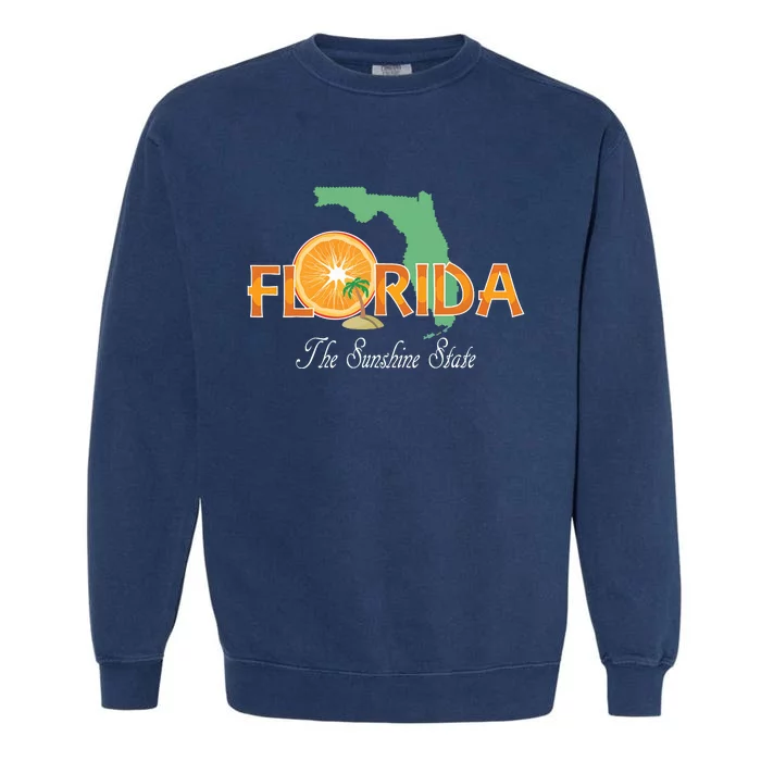 Florida The Sunshine State Fl Souvenir Garment-Dyed Sweatshirt