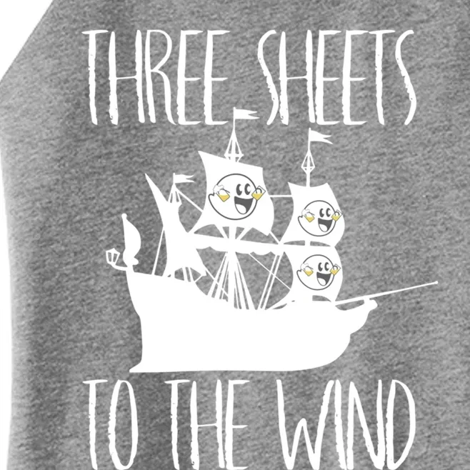 Funny Three Sheets To The Wind Booze Ing Ghost Gift Women’s Perfect Tri Rocker Tank