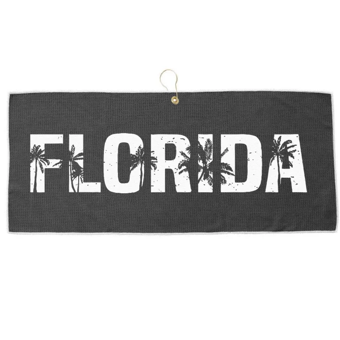 Florida The Sunshine State Large Microfiber Waffle Golf Towel