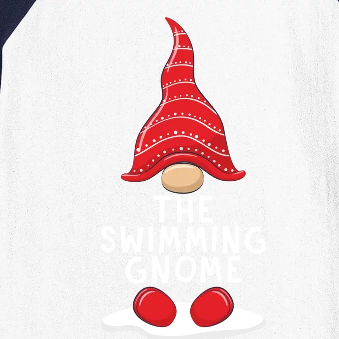 Funny The Swimming Gnome Christmas Pajamas Xmas Holiday Great Gift Baseball Sleeve Shirt