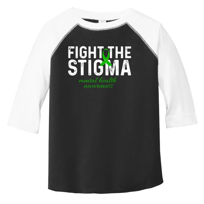 Fight The Stigma Mental Health Awareness Messy Bun Ribbon Toddler Fine Jersey T-Shirt