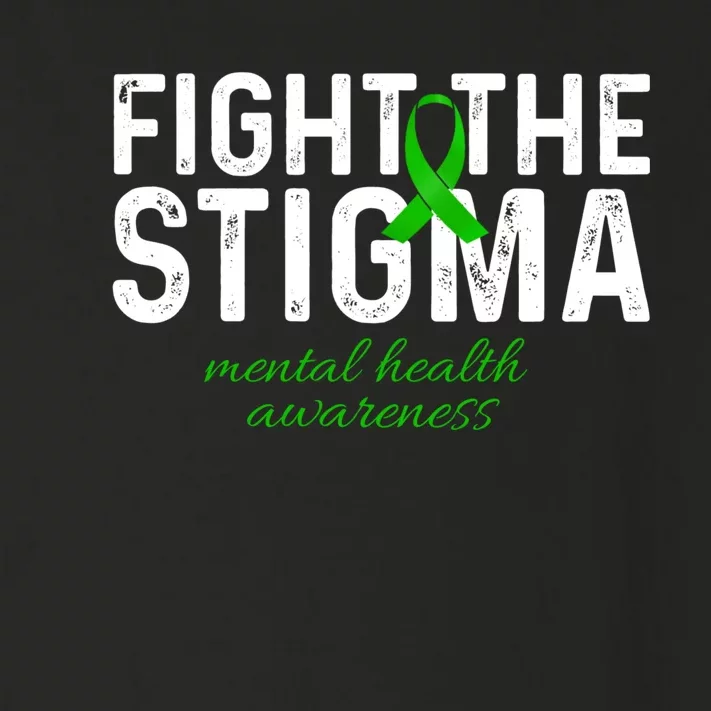 Fight The Stigma Mental Health Awareness Messy Bun Ribbon Toddler Long Sleeve Shirt