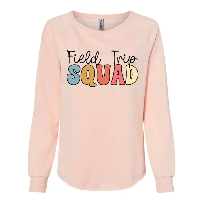 Field Trip squad leopard field day games kindergarten Womens California Wash Sweatshirt