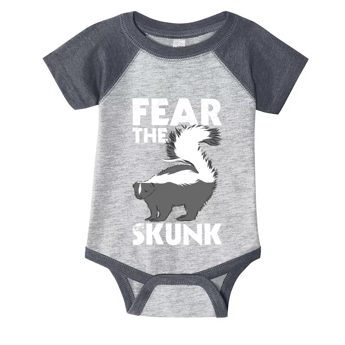 Fear The Skunk Zoologist Zookeeper Wildlife Animal Lover Infant Baby Jersey Bodysuit