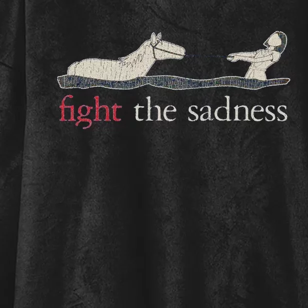 Fight The Sadness Neverending Story Hooded Wearable Blanket