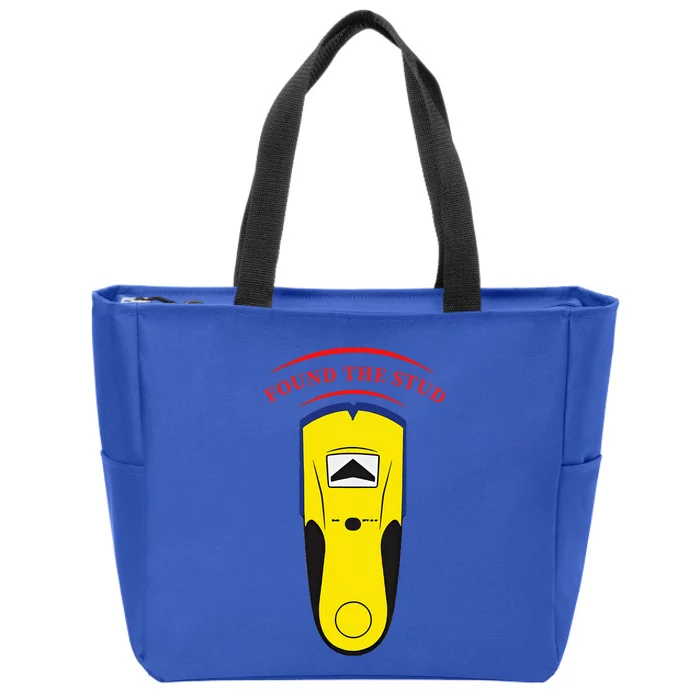 Found The Stud Funny Zip Tote Bag