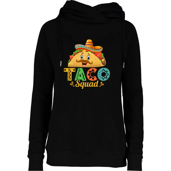 Funny Taco Squad Cute Mexican Food Lover Tee Gift Cinco De Mayo Womens Funnel Neck Pullover Hood