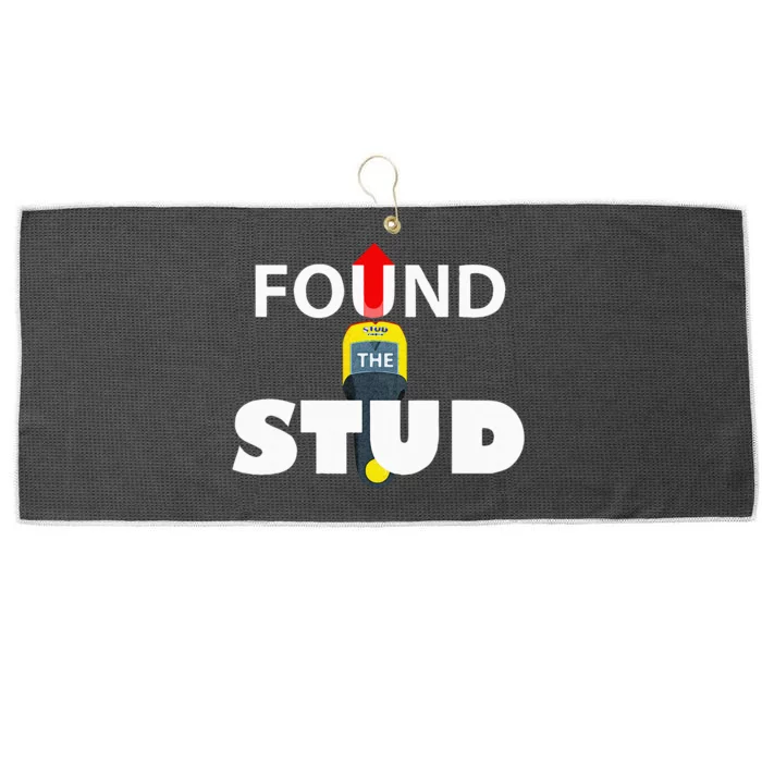 FOUND THE STUD FUNNY Large Microfiber Waffle Golf Towel