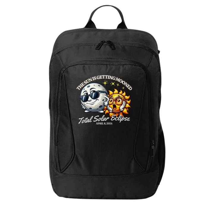 Funny The Sun Is Getting Mooned Total Solar Eclipse April 08 2024 City Backpack