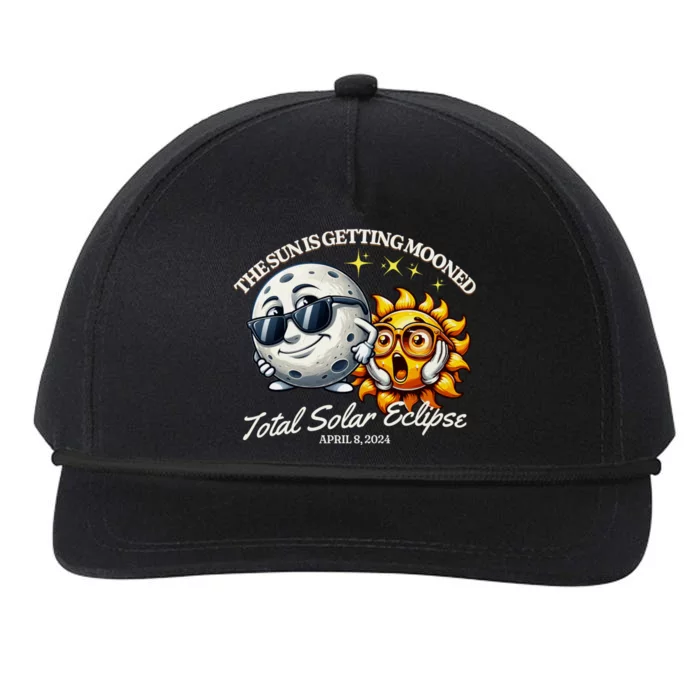 Funny The Sun Is Getting Mooned Total Solar Eclipse April 08 2024 Snapback Five-Panel Rope Hat