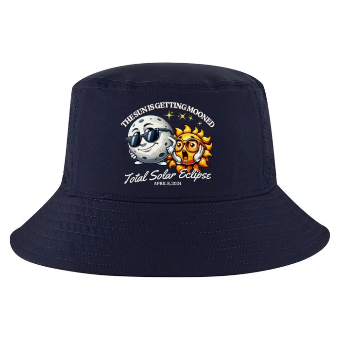 Funny The Sun Is Getting Mooned Total Solar Eclipse April 08 2024 Cool Comfort Performance Bucket Hat