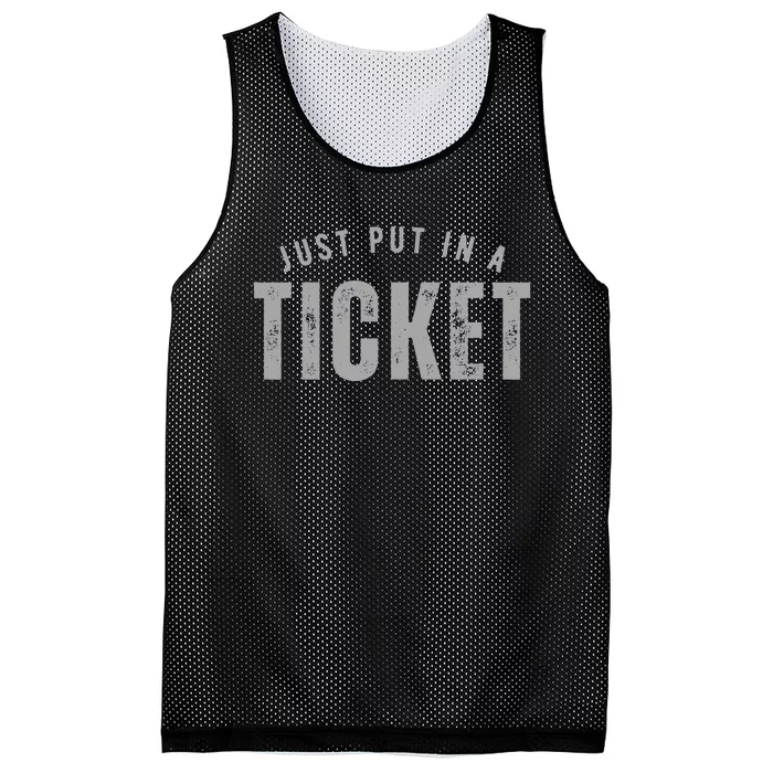 Funny Tech Support Just Put In A Ticket Mesh Reversible Basketball Jersey Tank