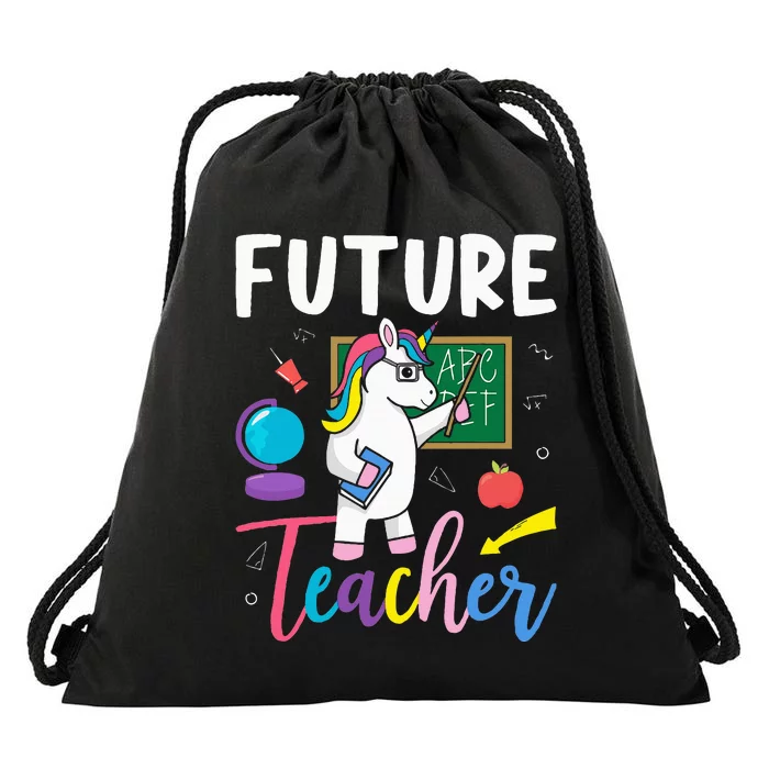 Future Teacher School Teacher Female Drawstring Bag