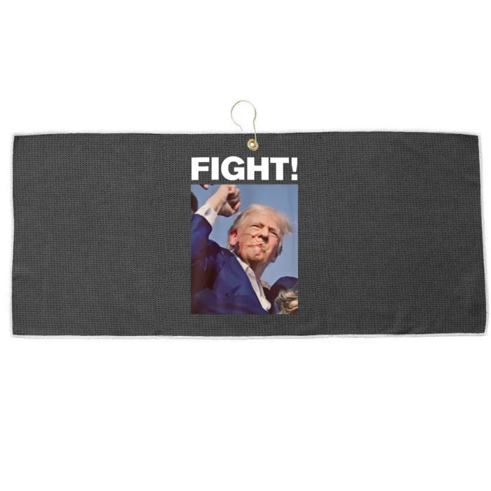 Fight! Trump Shot Trump Rally Large Microfiber Waffle Golf Towel