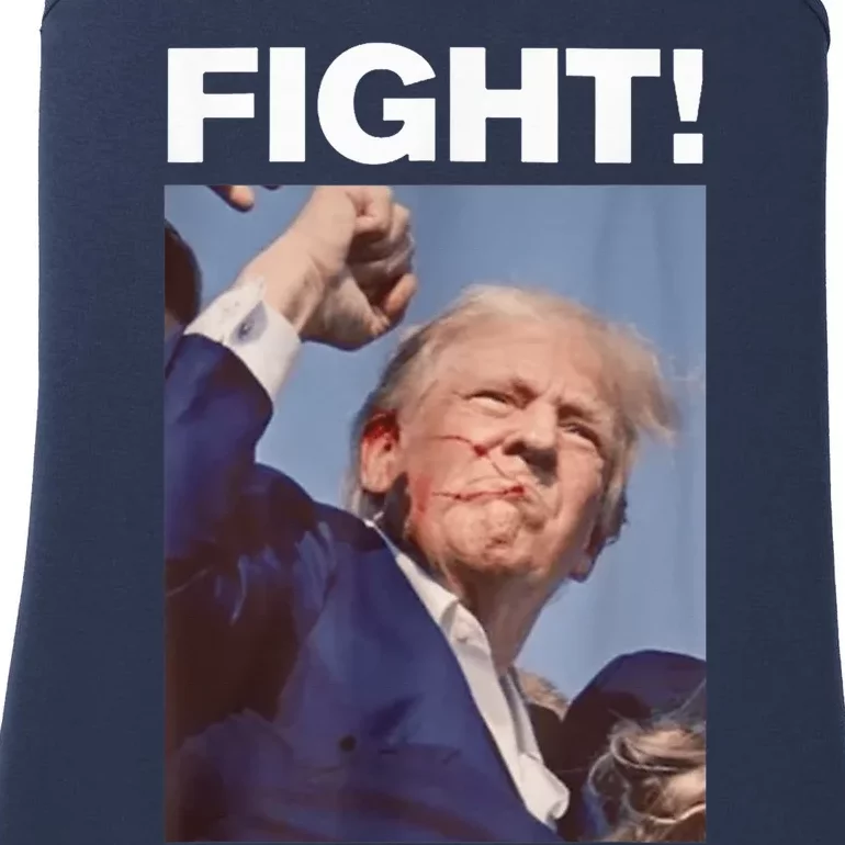 Fight! Trump Shot Trump Rally Trump 2024 Us Flag Donald Trump Election Rally Ladies Essential Tank