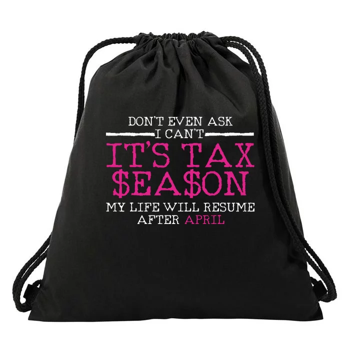 Funny Tax Season Accountant Taxation Gift Drawstring Bag