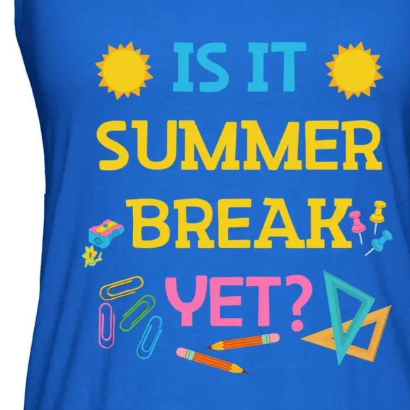 Funny Teacher Summer Break Spring Break Last Day Of School Gift Ladies Essential Flowy Tank