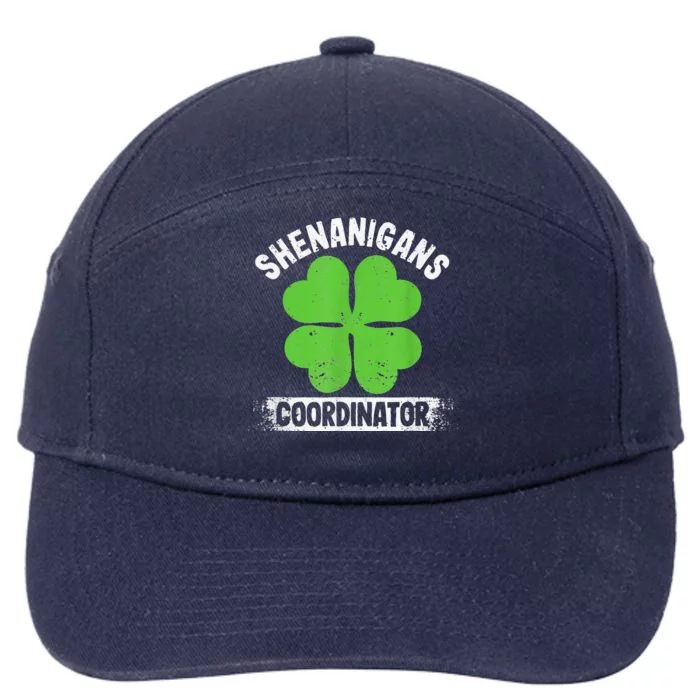 Funny Teacher St Patrick's Day Irish Shenanigans Coordinator 7-Panel Snapback Hat