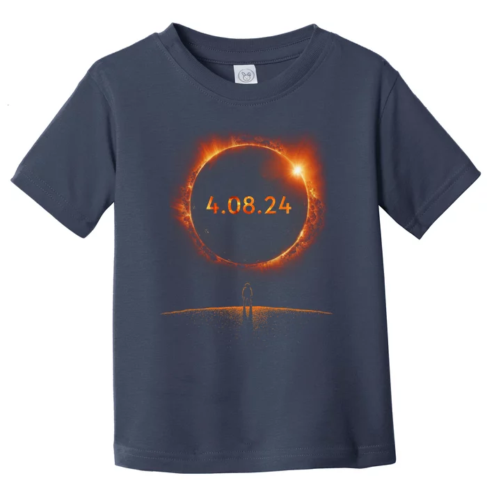 Funny Total Solar Eclipse 4.08.24 Toddler T-Shirt