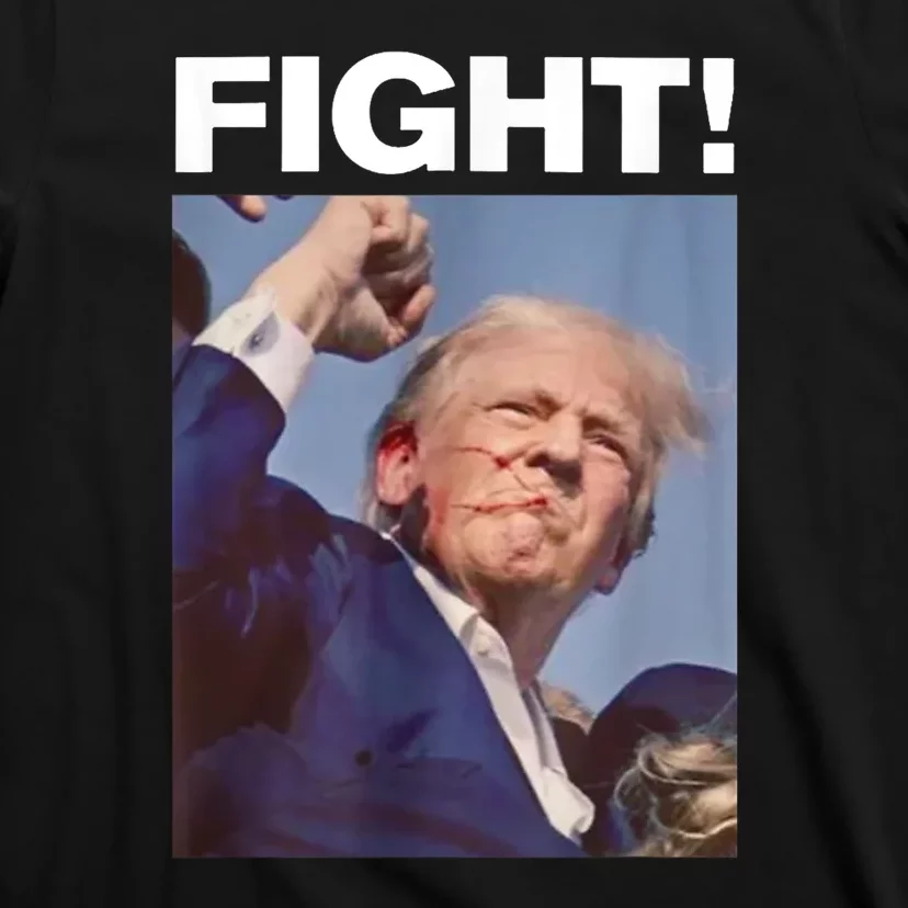 Fight! Trump Shot Trump Rally Gift T-Shirt