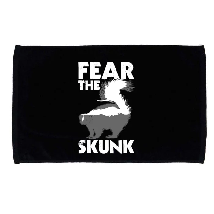 Fear The Skunk Zoologist Zookeeper Wildlife Animal Lover Microfiber Hand Towel