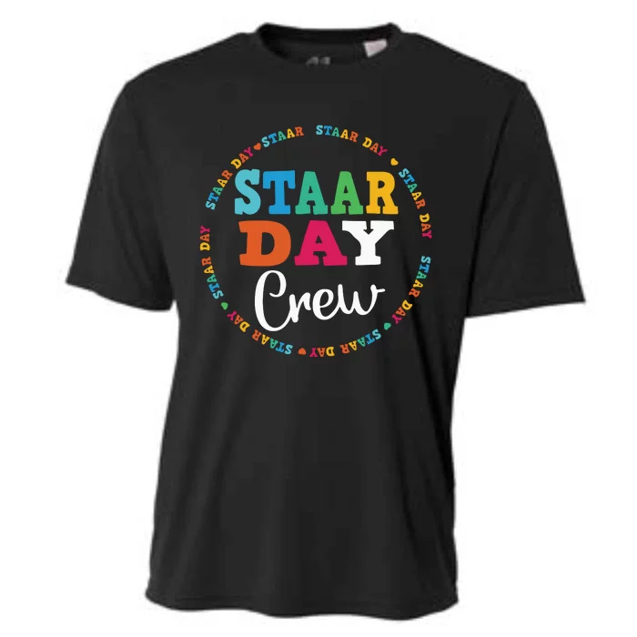 Funny Test STAAR Day Crew Mode On Teacher Testing Ideas Cooling Performance Crew T-Shirt