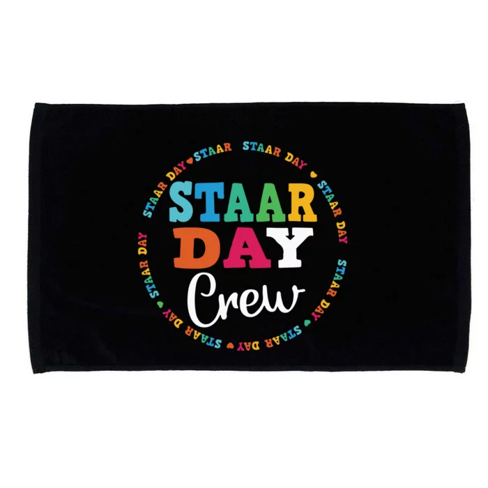 Funny Test STAAR Day Crew Mode On Teacher Testing Ideas Microfiber Hand Towel