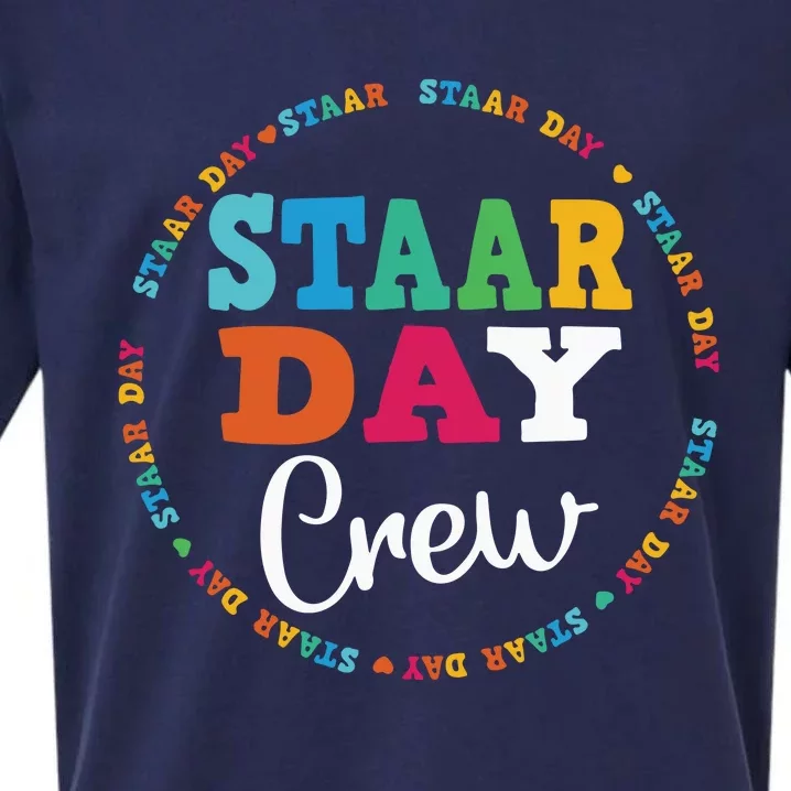 Funny Test STAAR Day Crew Mode On Teacher Testing Ideas Sueded Cloud Jersey T-Shirt