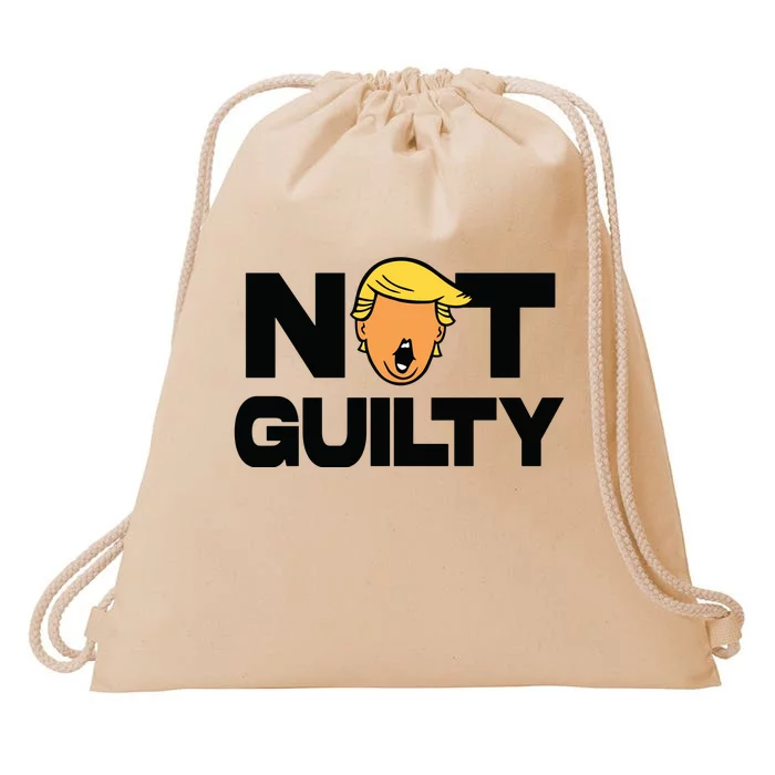 Free Trump Support Trump Trump Not Guilty Drawstring Bag