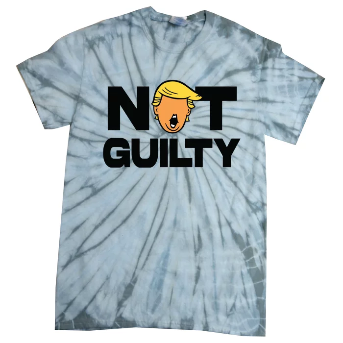 Free Trump Support Trump Trump Not Guilty Tie-Dye T-Shirt