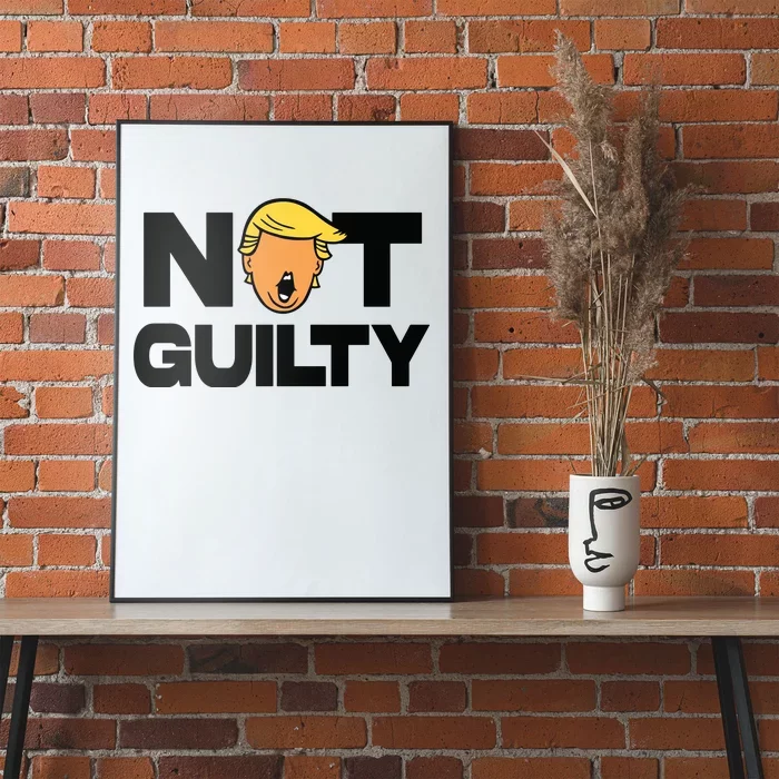 Free Trump Support Trump Trump Not Guilty Poster