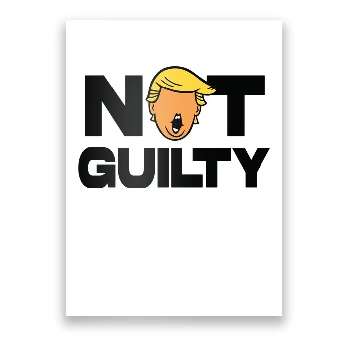 Free Trump Support Trump Trump Not Guilty Poster