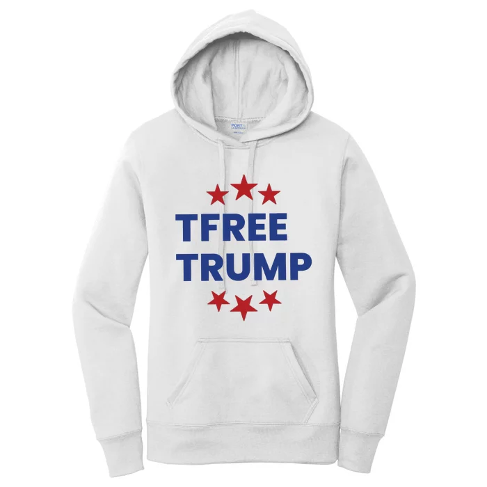 Free Trump Support Trump Trump Not Guilty Women's Pullover Hoodie