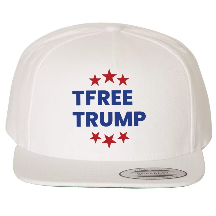 Free Trump Support Trump Trump Not Guilty Wool Snapback Cap