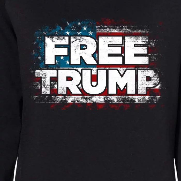 Free Trump Supporters Pro Trump 2024 Take Our Nation Back Republican Womens California Wash Sweatshirt