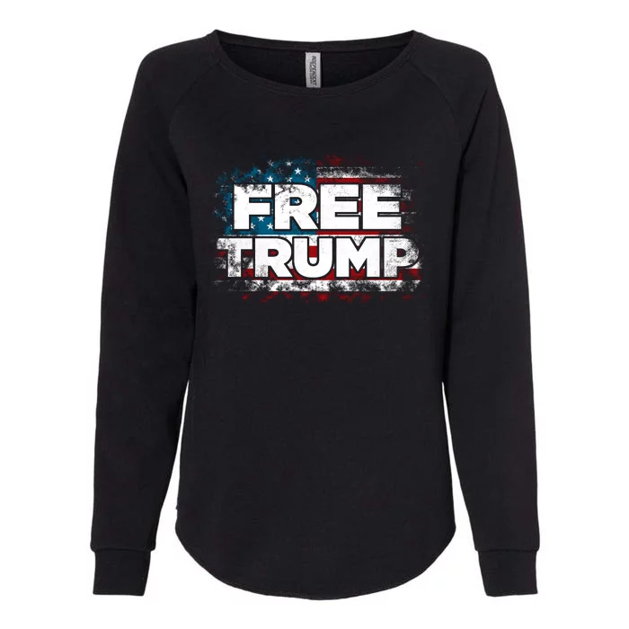 Free Trump Supporters Pro Trump 2024 Take Our Nation Back Republican Womens California Wash Sweatshirt