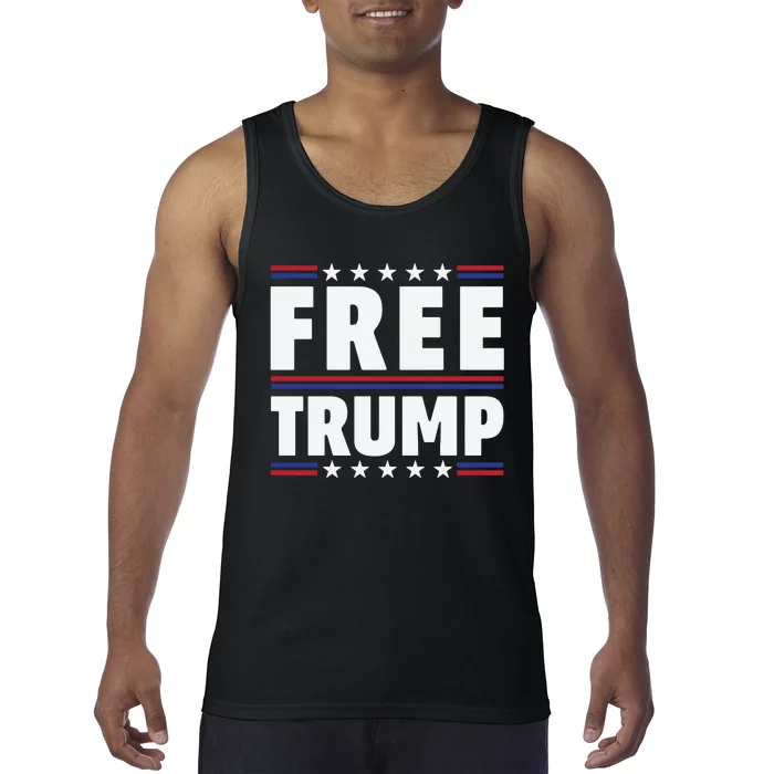 Free Trump Support Trump Trump Not Guilty Tank Top